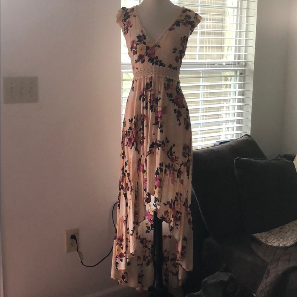 Swept Away floral dress (high-low)